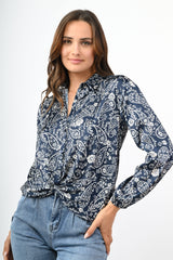 Camicia a stampa paisley