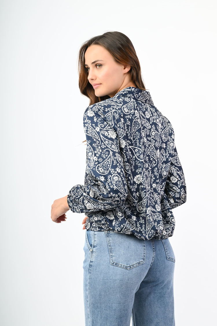 Camicia a stampa paisley