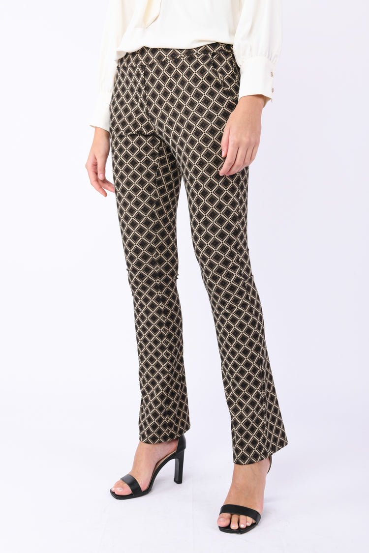 Pantaloni a stampa geometrica