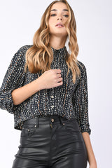 Camicia a stampa chicco di riso