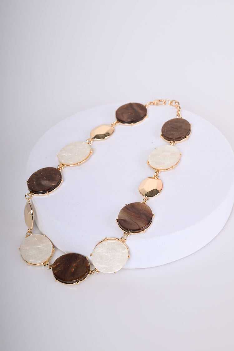 Collana con pendenti arrotondati
