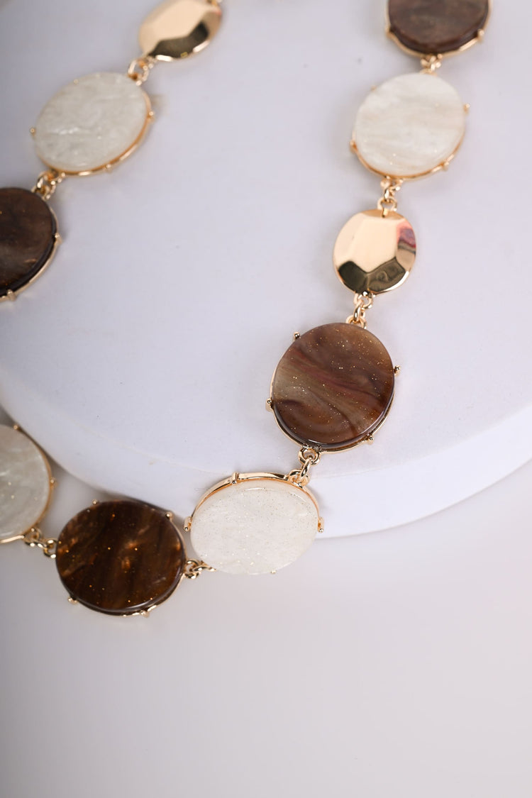 Collana con pendenti arrotondati