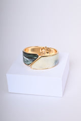 Bracciale rigido effetto marmo