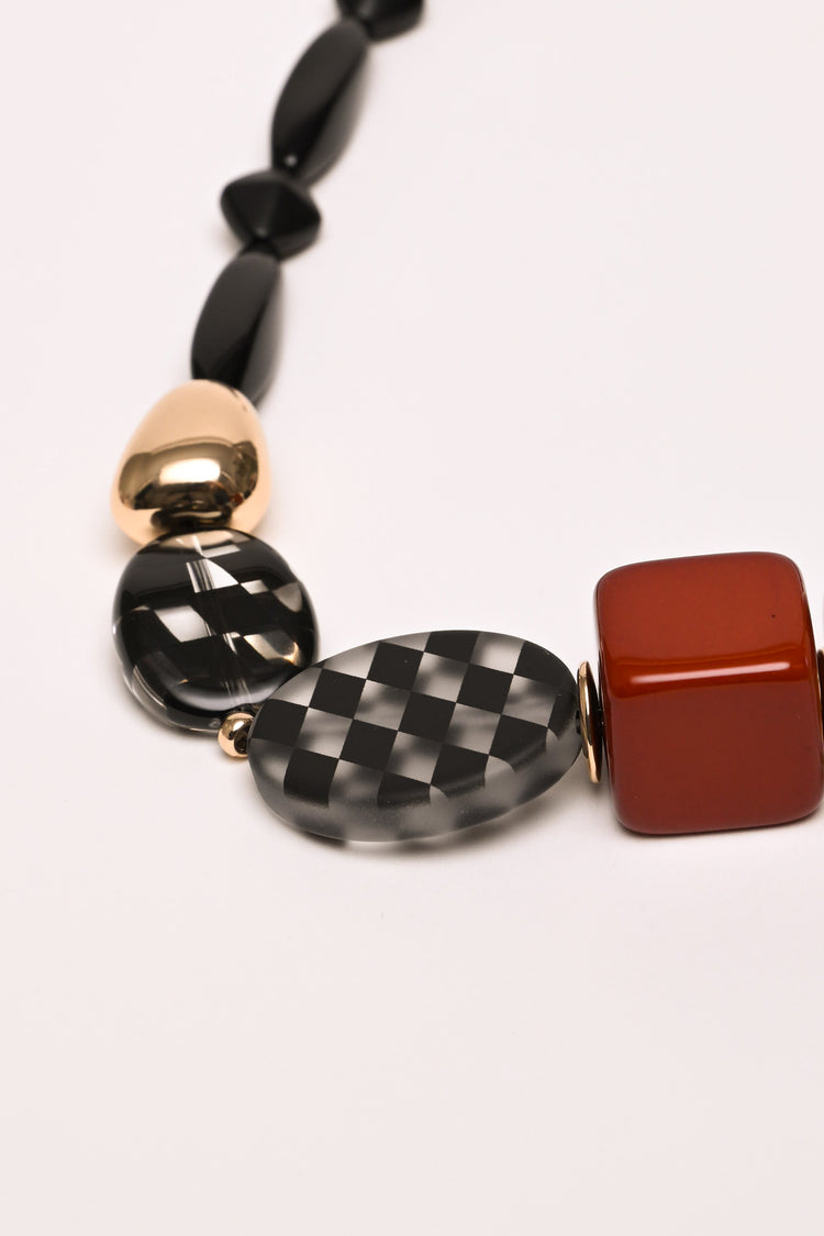 Collana con pietre mix