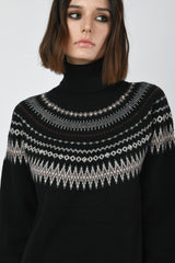 Dolcevita con motivo Fair Isle