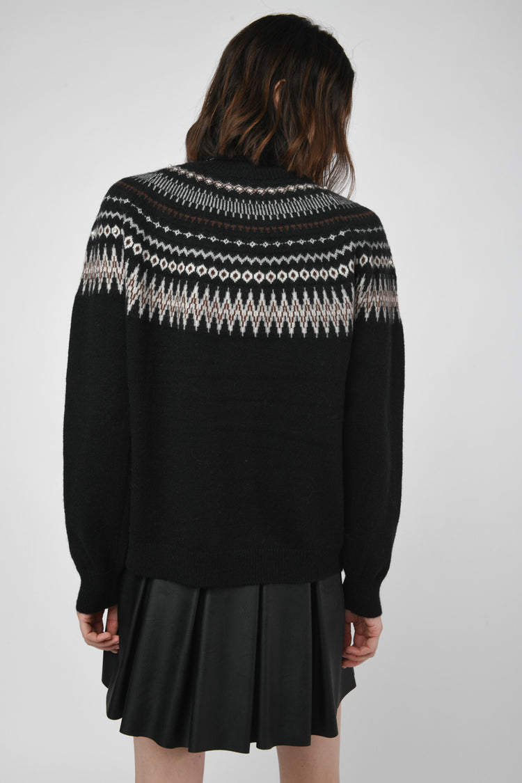 Dolcevita con motivo Fair Isle