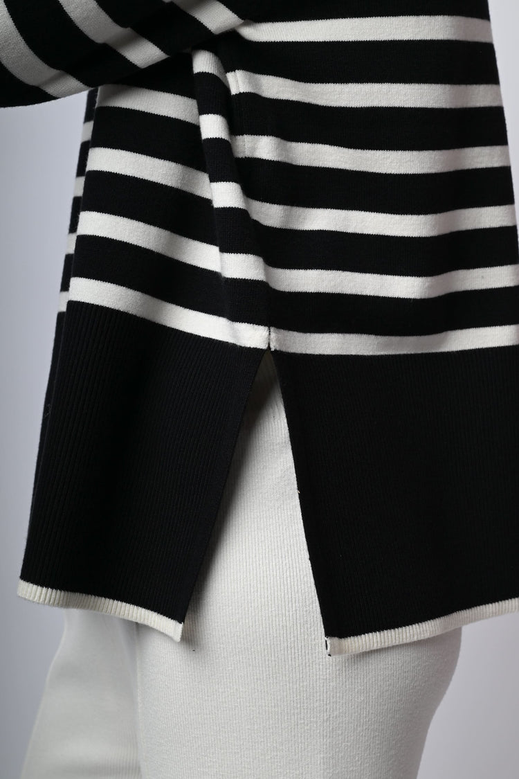 Pull misto viscosa a righe