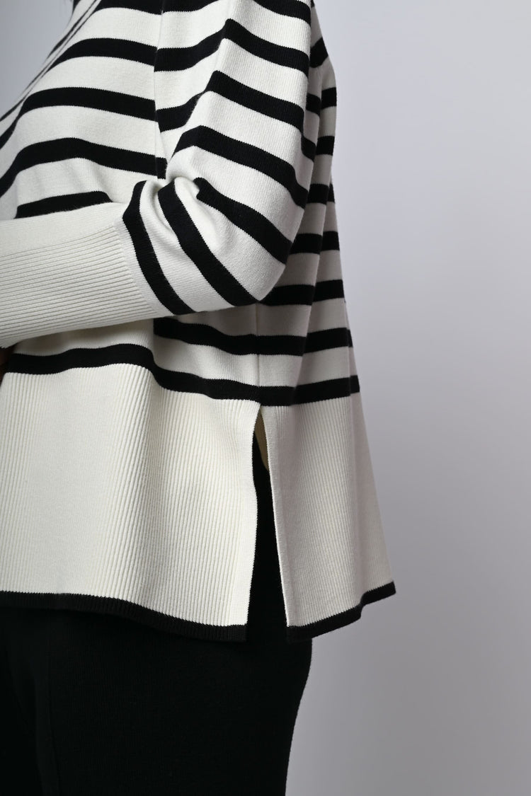 Pull misto viscosa a righe