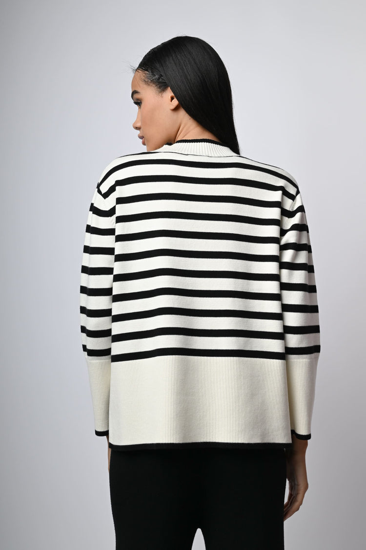 Pull misto viscosa a righe
