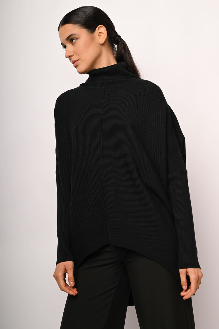Dolcevita oversize in maglia lurex