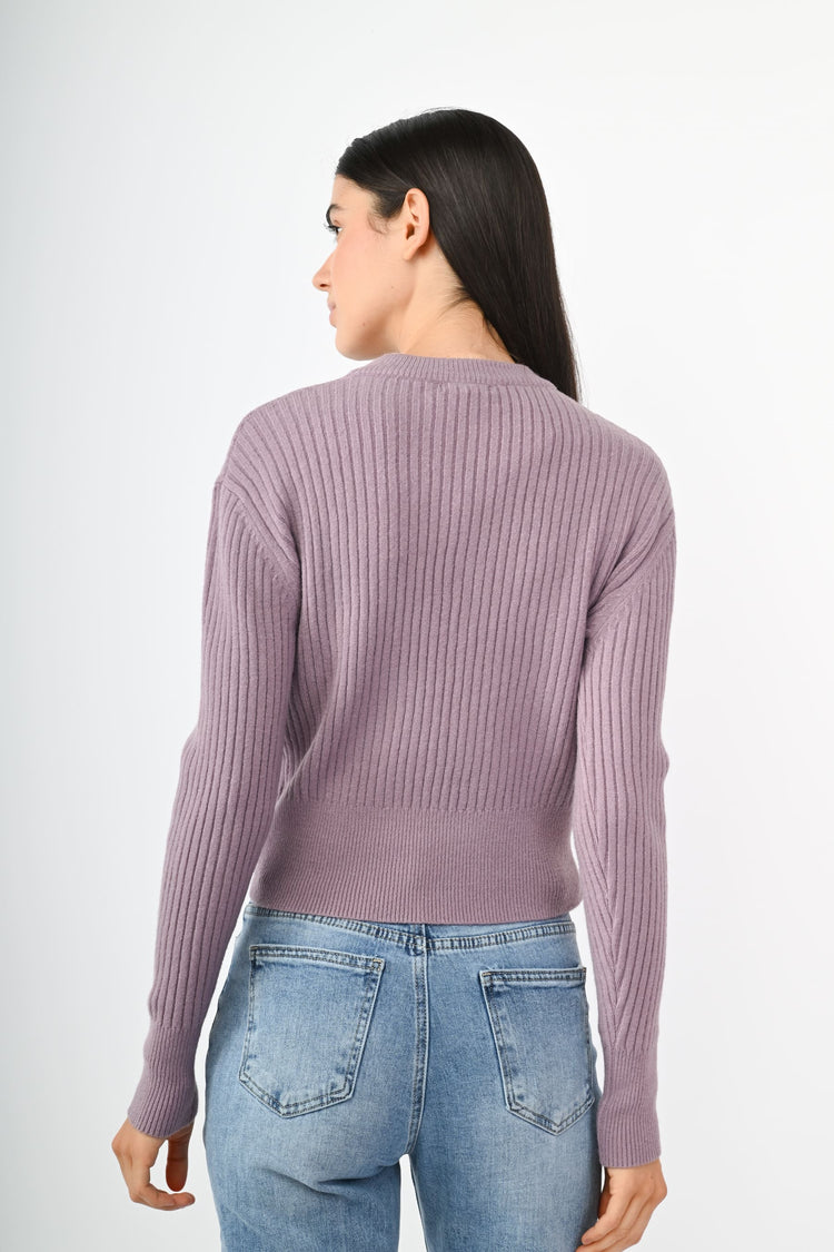 Maglia collo lupetto con ciondolo