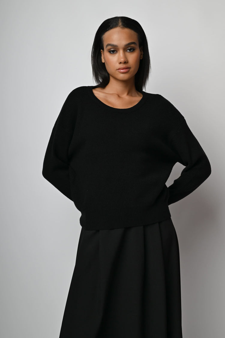 Pull con fiocco sul retro