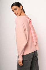 Pull con fiocco sul retro