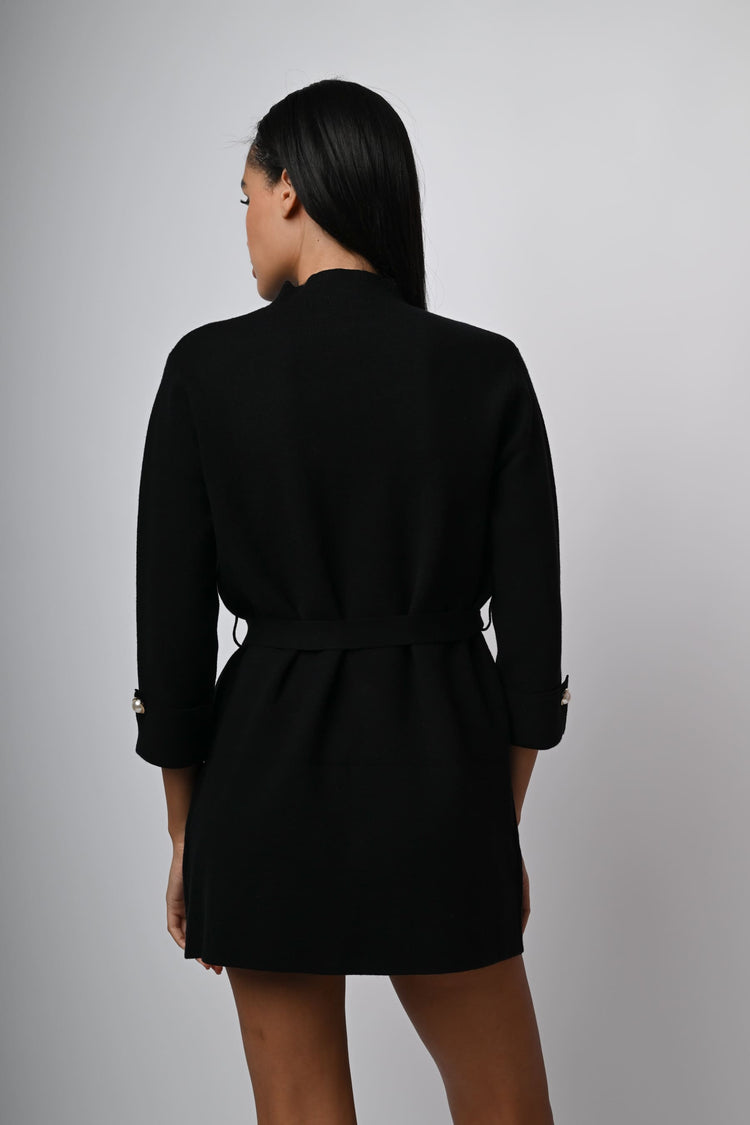 Mini abito in maglia con cintura