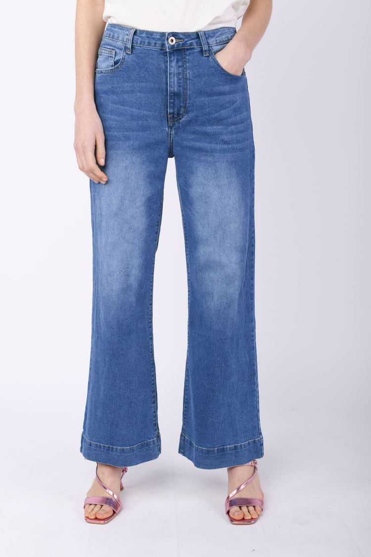 Jeans a gamba ampia