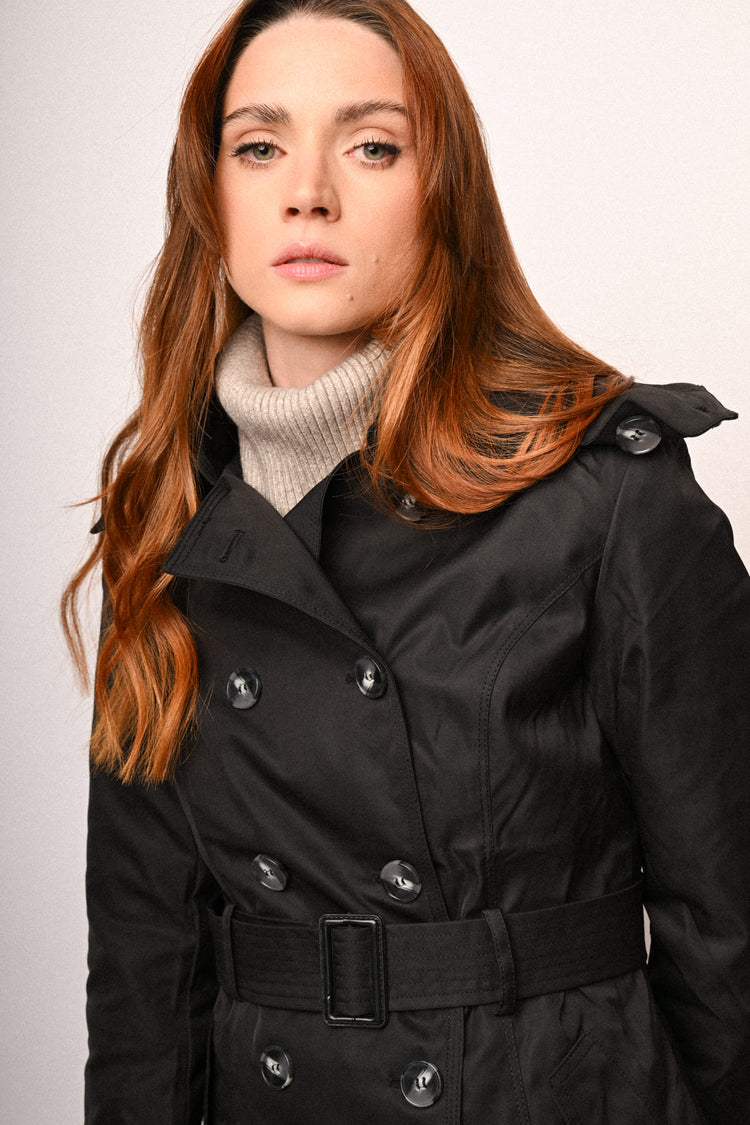 Trench basic doppiopetto con cintura