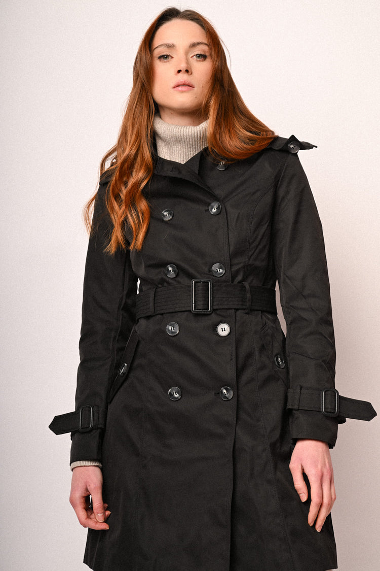 Trench basic doppiopetto con cintura