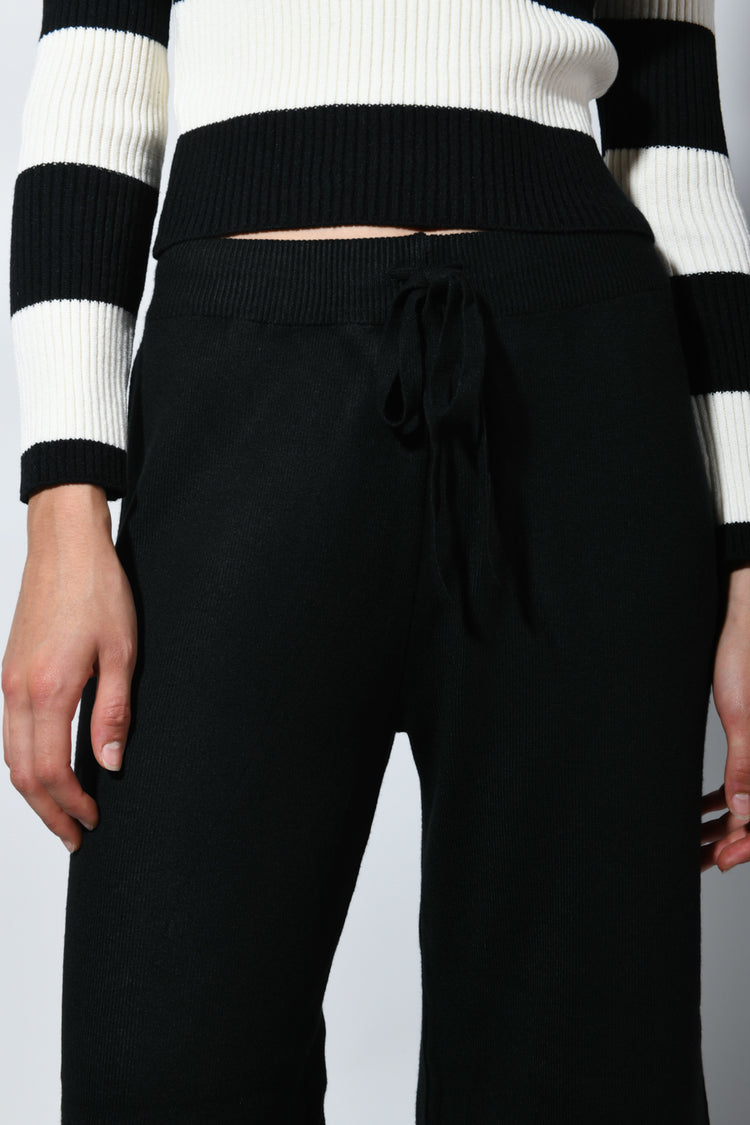 Pantaloni palazzo in maglia