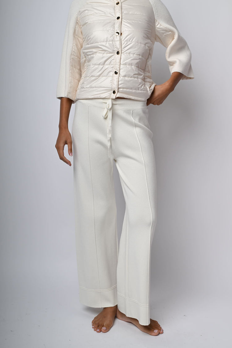 Pantaloni palazzo in maglia