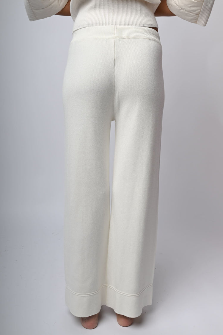 Pantaloni palazzo in maglia