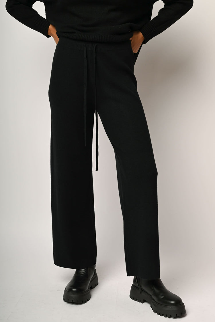 Pantaloni in maglia con coulisse
