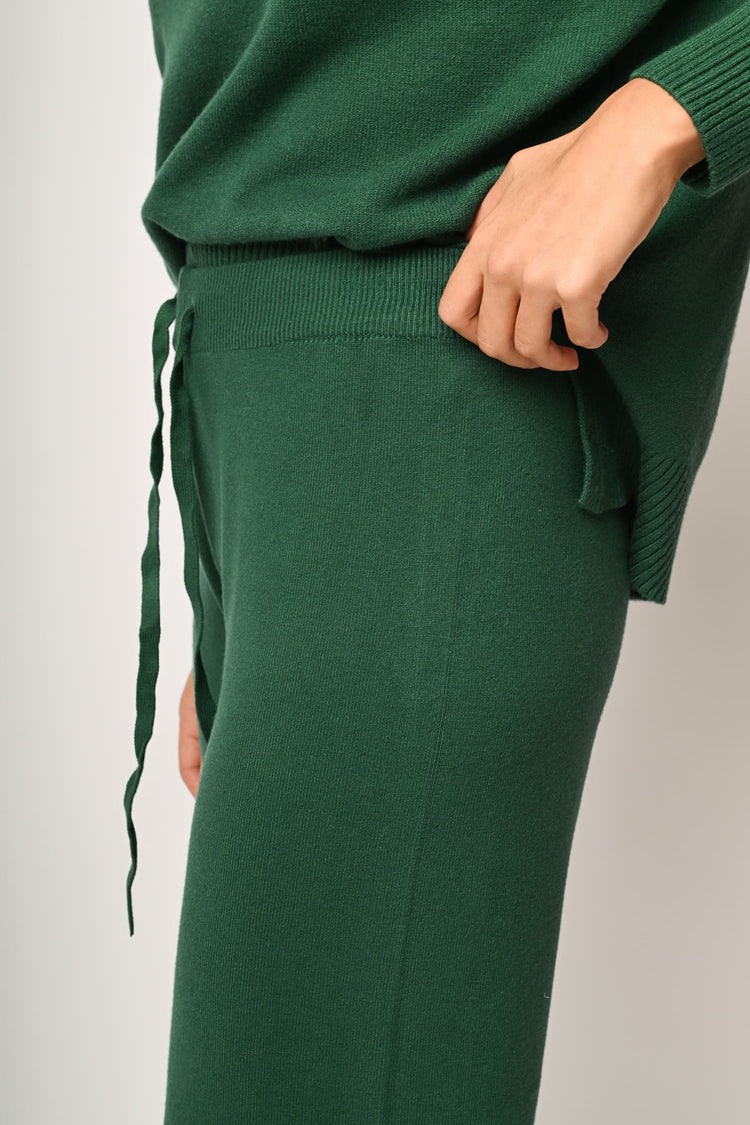Pantaloni in maglia con coulisse