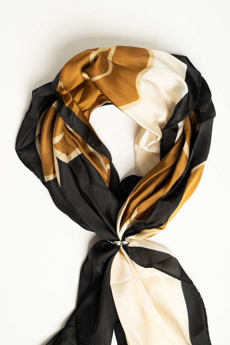Foulard a stampa color-block