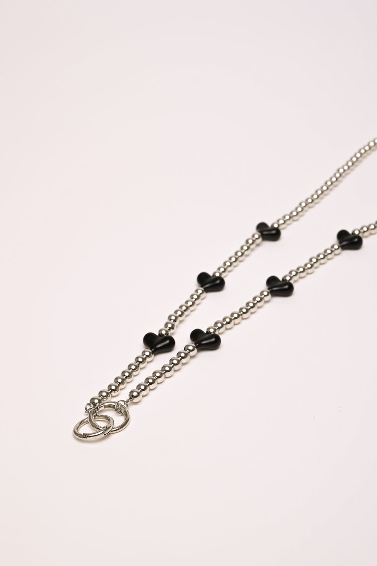 Collana porta-badge con cuori