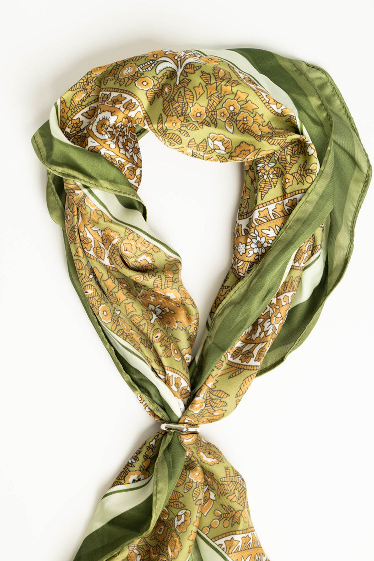 Foulard a stampa etnica multicolor