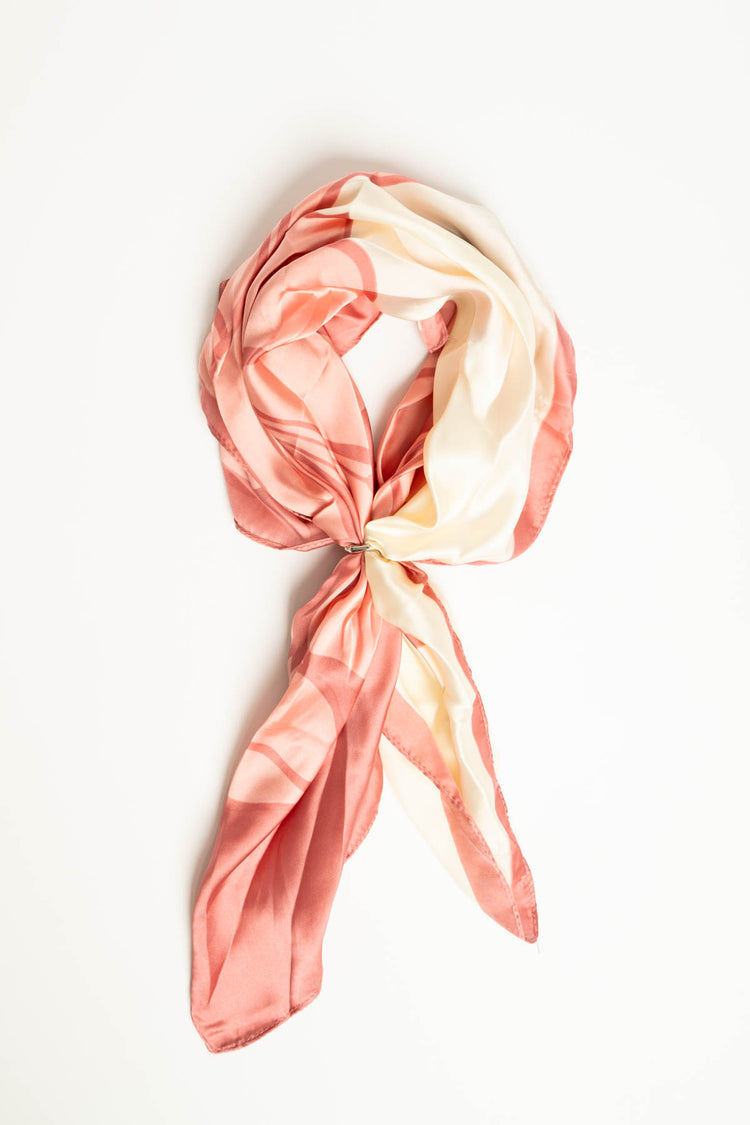 Foulard a stampa color-block