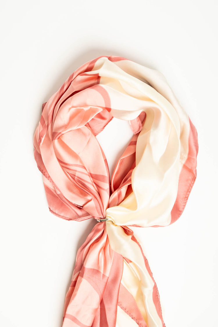 Foulard a stampa color-block