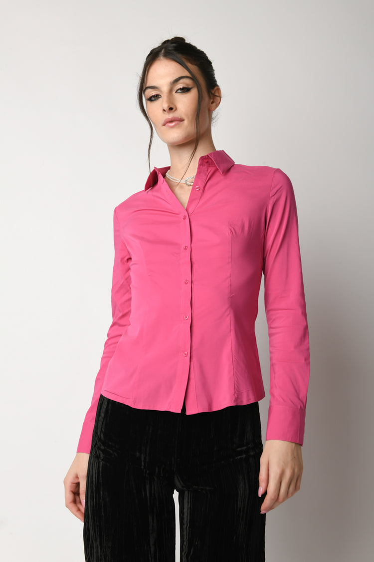 Camicia con colletto a punta