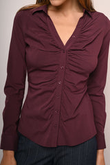 Camicia con arricciatura