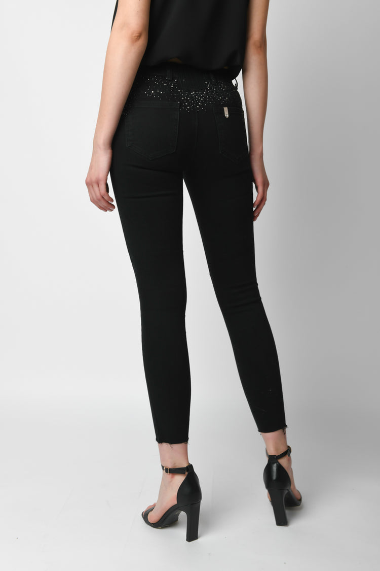 Jeans skinny con strass