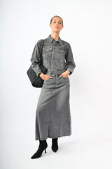 Gonna lunga in denim