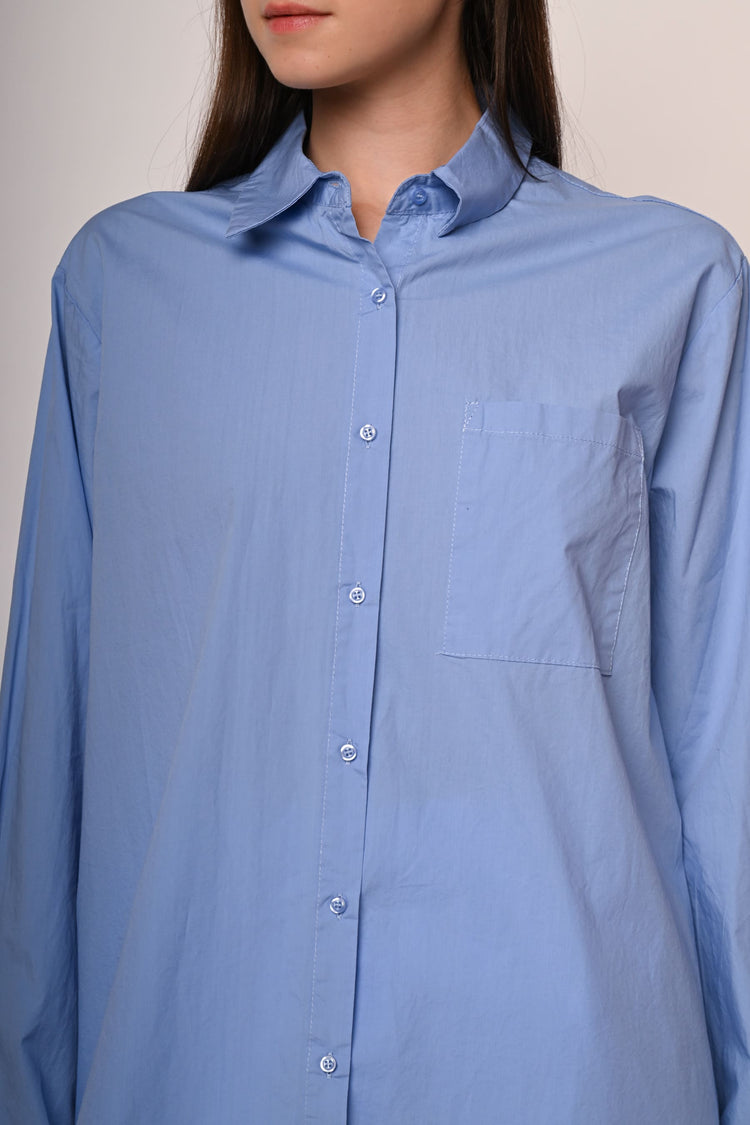 Camicia oversize con taschino