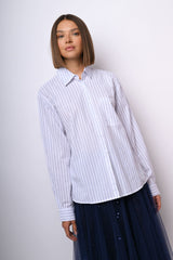 Camicia in cotone gessato