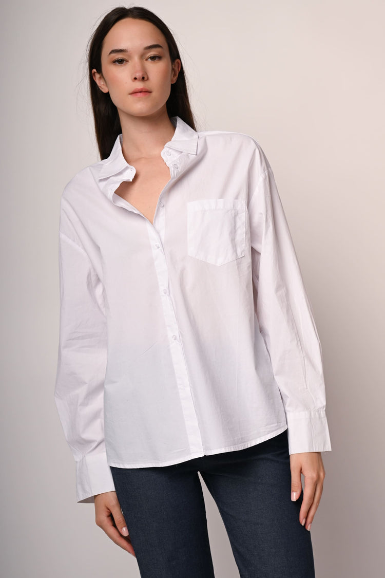 Camicia oversize con taschino