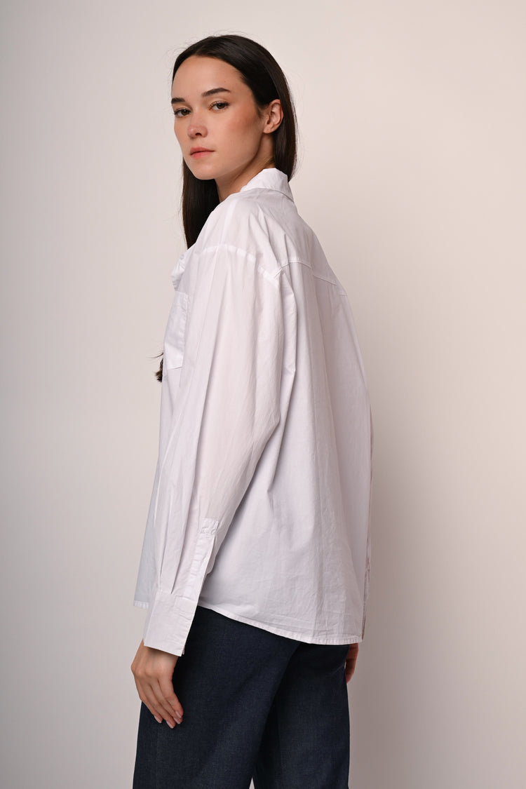Camicia oversize con taschino