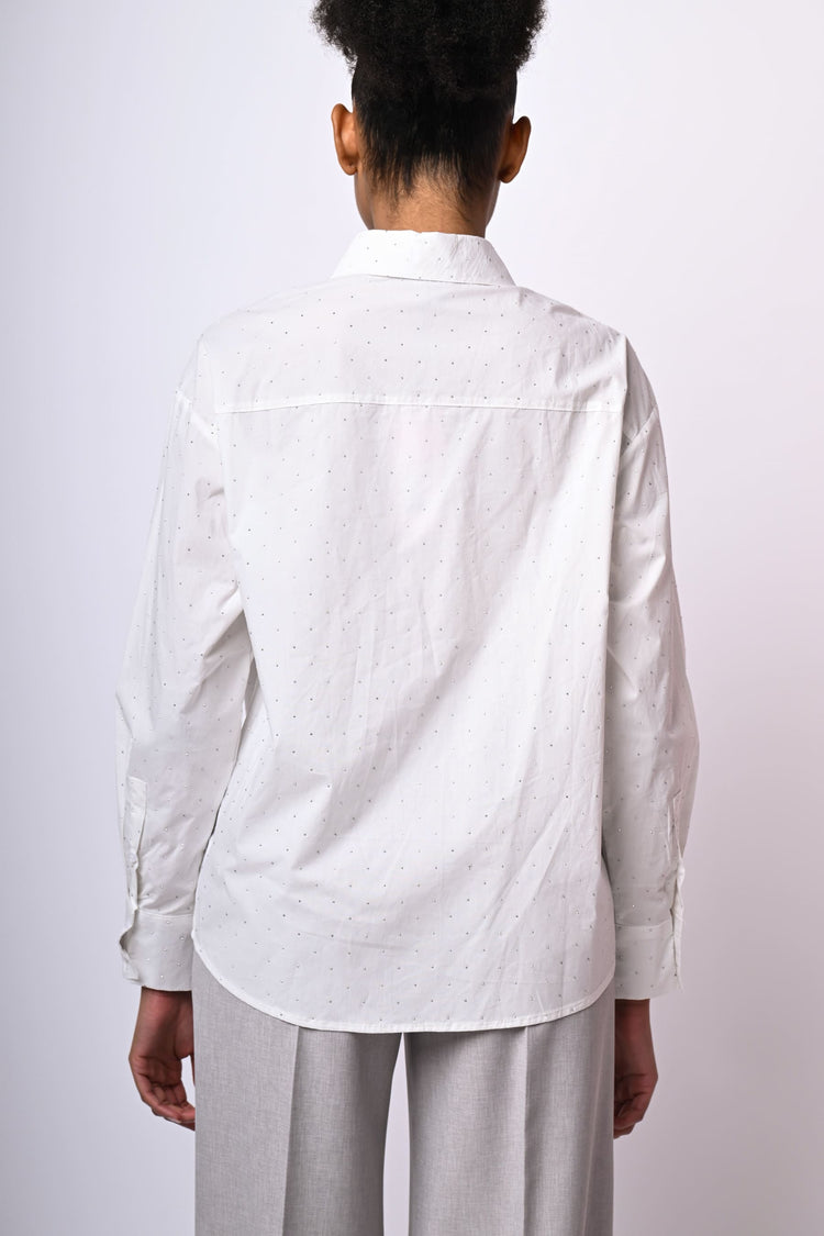 Camicia con mini borchie