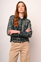 Camicia a stampa check con tasche