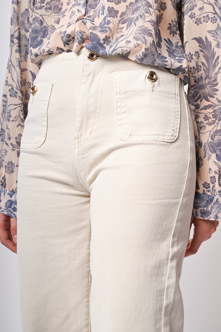 Pantaloni palazzo in cotone