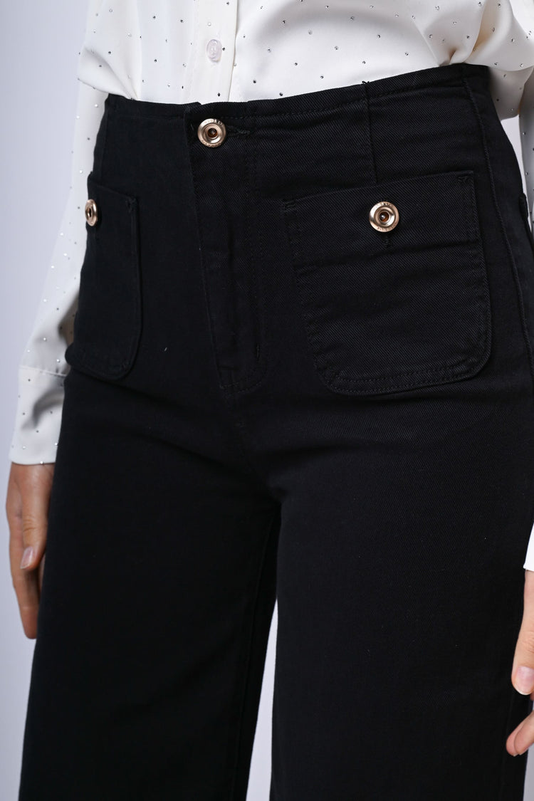 Pantaloni palazzo in cotone
