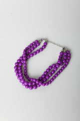 Collana multifili con perle