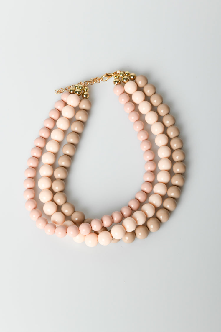 Collana multifili con perle