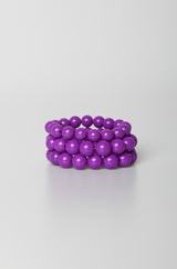 Bracciale multifili in perle