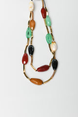 Collana lunga con pietre
