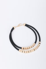 Collana doppio filo con cubi