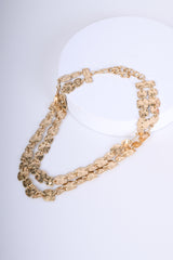 Collana a doppio filo con piastrine