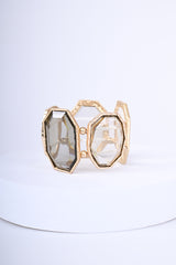 Bracciale rigido con pietre